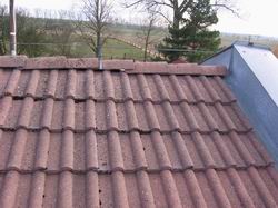 Ukázka střechy ošetřené mechostopem